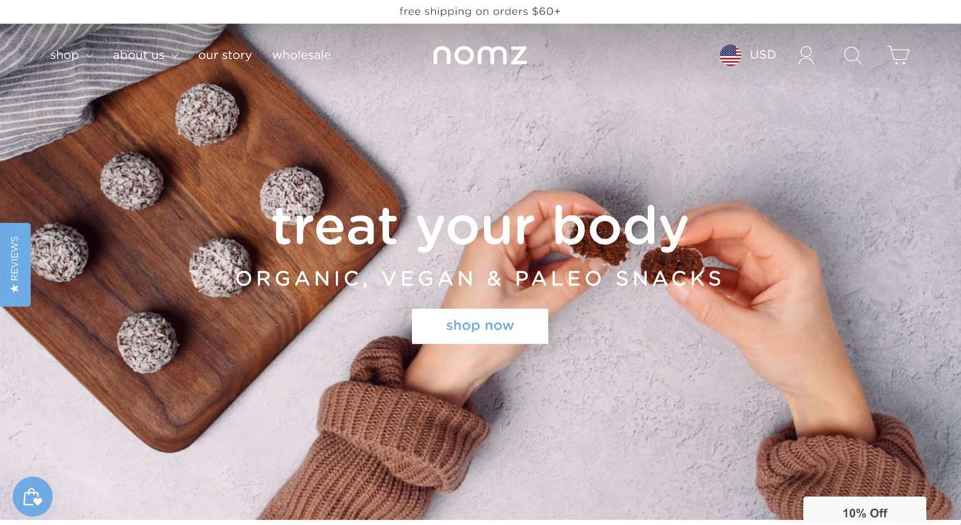 Trang web Nomz