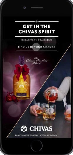 Quảng cáo trên điện thoại di động Chivas