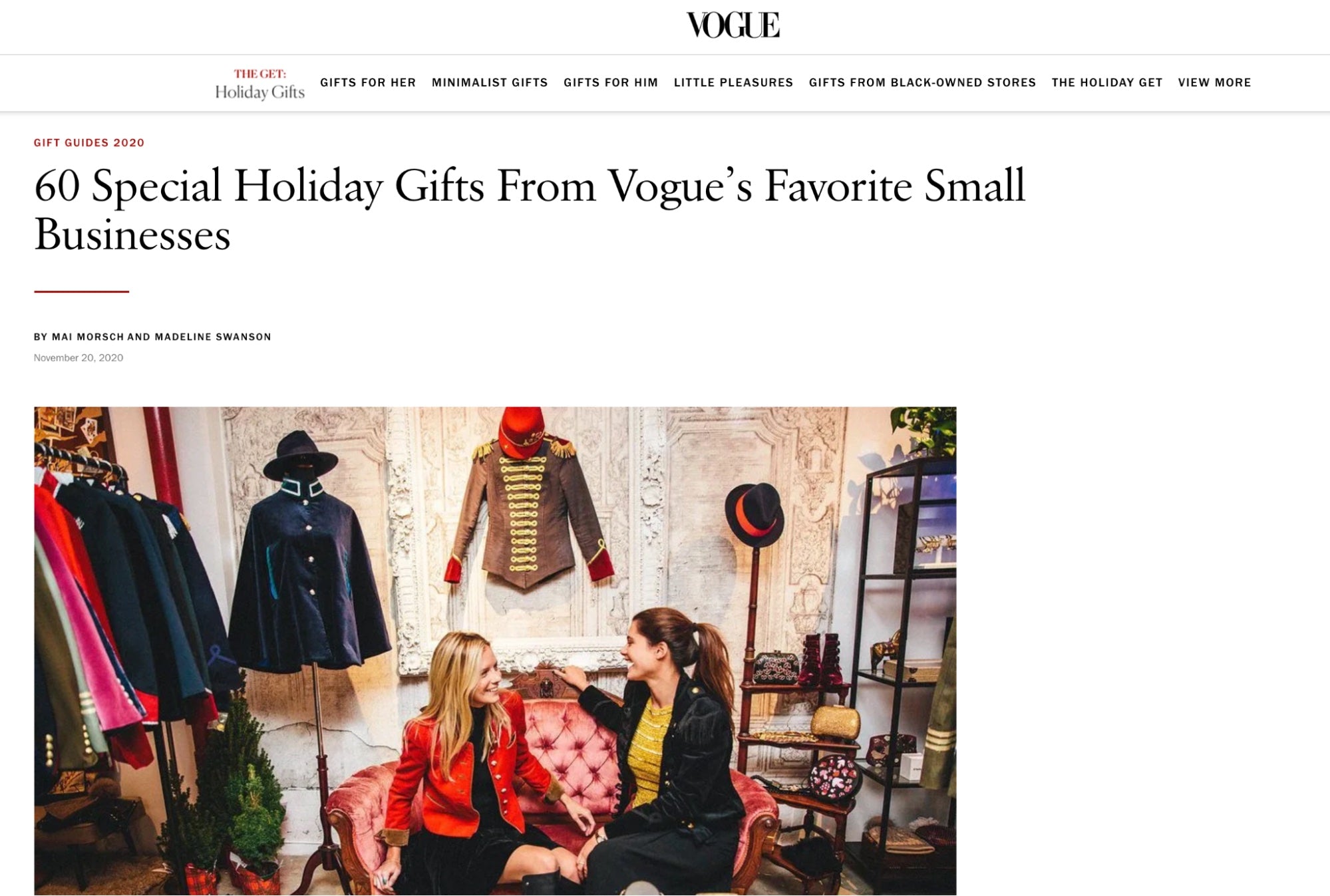 Vogue hướng dẫn quà tặng doanh nghiệp nhỏ