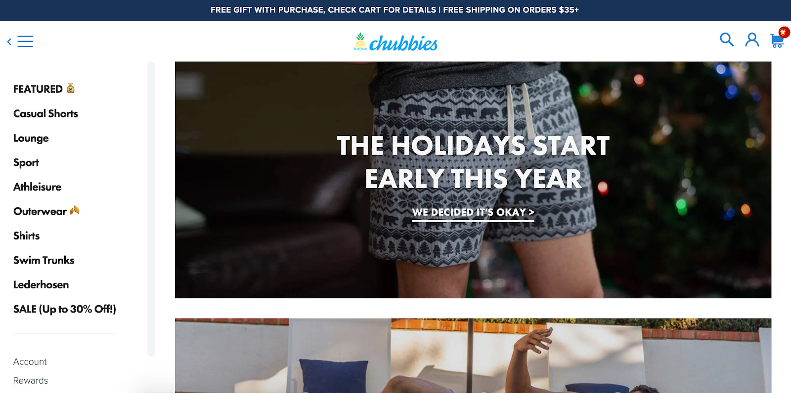 Trang web trực tuyến Chubbies