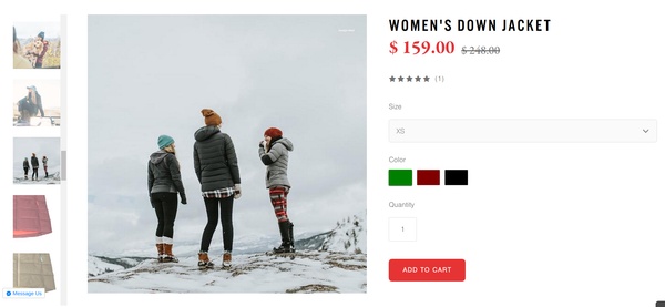 Trang sản phẩm Mountain Standard |  Blog bán lẻ của Shopify