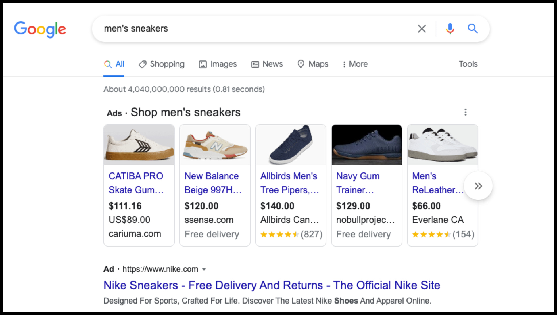 google-ads-type-google-shopping-ad-non-brand-example