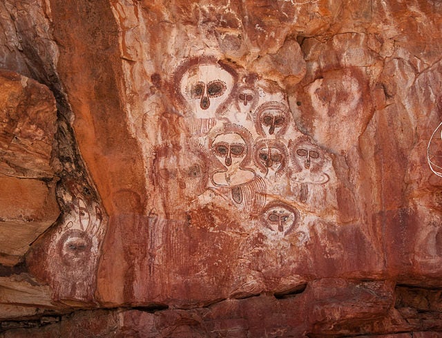 Nghệ thuật trên đá của thổ dân trên sông Barnett, ga Mount Elizabeth