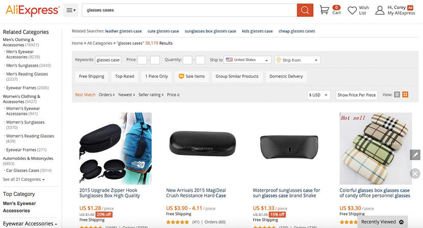 Tìm kiếm hộp đựng kính AliExpress