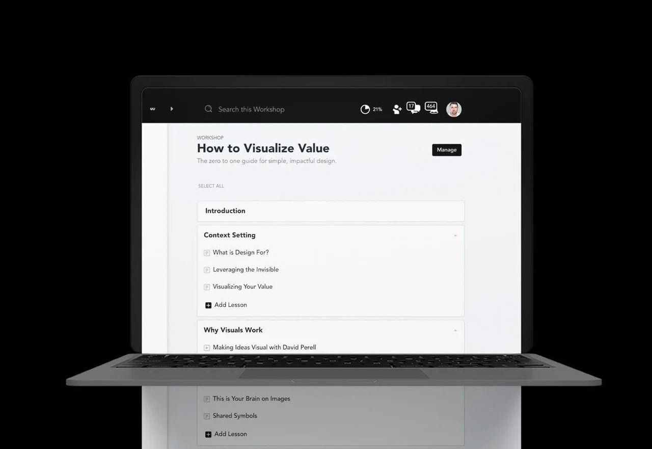 Demo một khóa học của Visualize Value