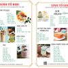In menu tiệm sinh tố