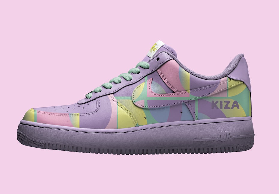 giày thể thao Nike trừu tượng màu pastel